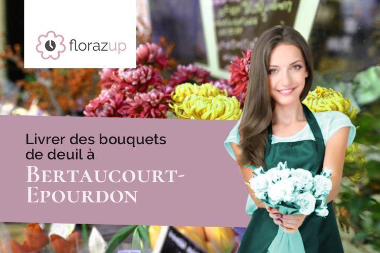 compositions florales pour des obsèques à Bertaucourt-Epourdon (Aisne/02800)
