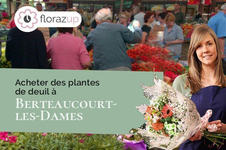 compositions de fleurs pour un décès à Berteaucourt-les-Dames (Somme/80850)