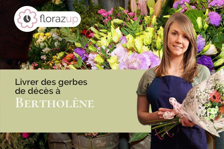 coupes de fleurs pour des obsèques à Bertholène (Aveyron/12310)