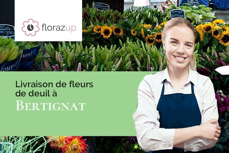 bouquets de fleurs pour un décès à Bertignat (Puy-de-Dôme/63480)