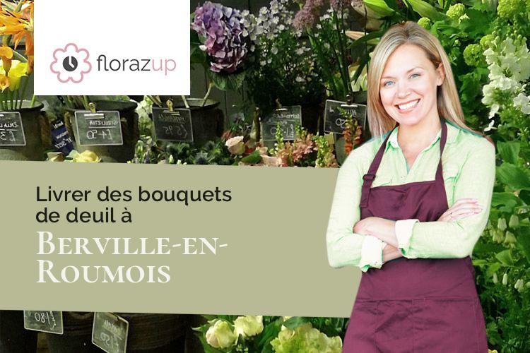 créations de fleurs pour des funérailles à Berville-en-Roumois (Eure/27520)
