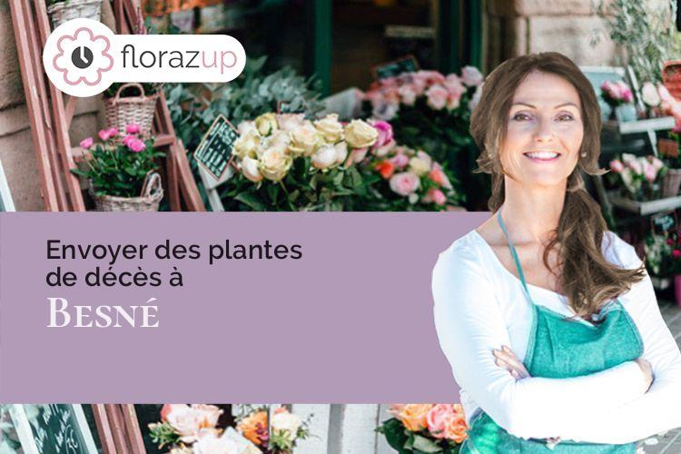 gerbes de fleurs pour des obsèques à Besné (Loire-Atlantique/44160)