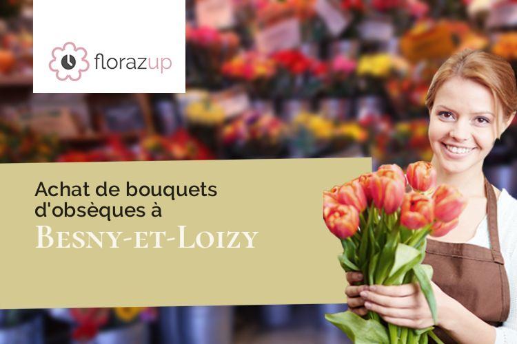 compositions florales pour un deuil à Besny-et-Loizy (Aisne/02870)