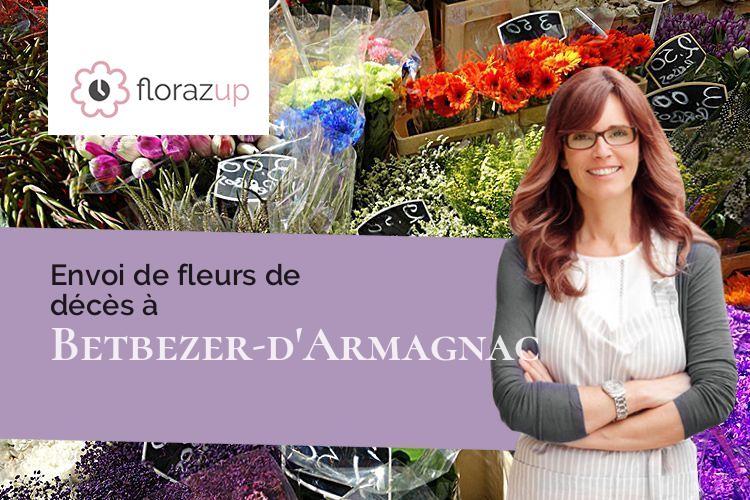 créations florales pour un enterrement à Betbezer-d'Armagnac (Landes/40240)