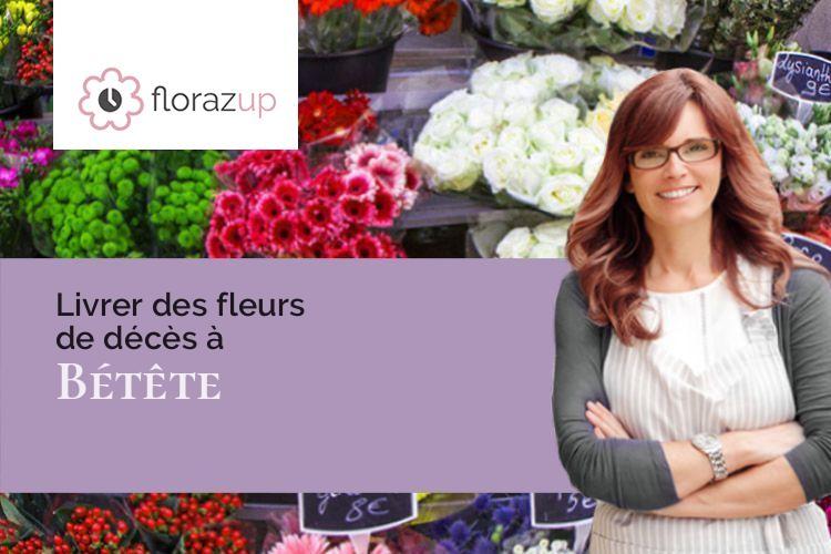 compositions florales pour un deuil à Bétête (Creuse/23270)