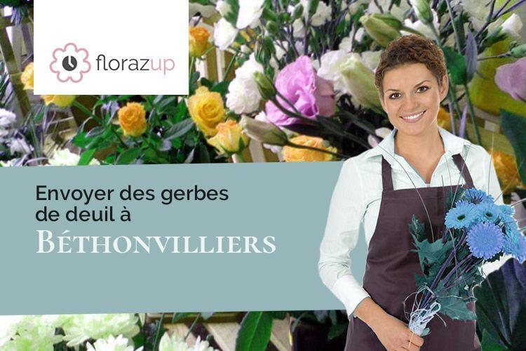 couronnes florales pour un enterrement à Béthonvilliers (Territoire de Belfort/90150)