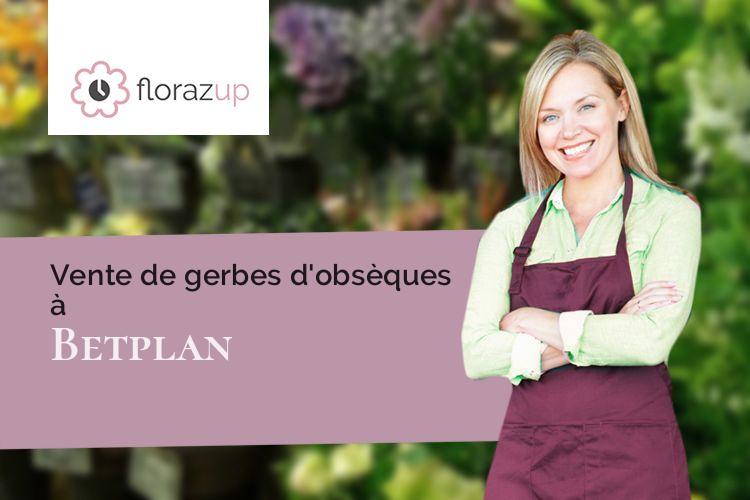 croix de fleurs pour un enterrement à Betplan (Gers/32730)