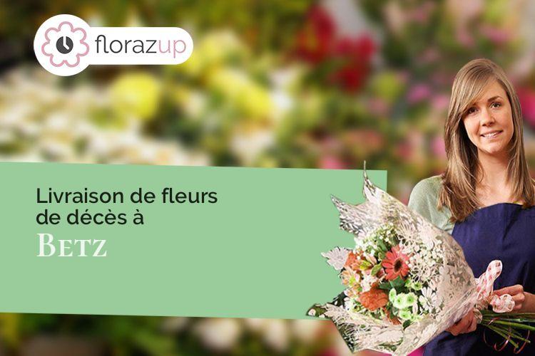 fleurs deuil pour des funérailles à Betz (Oise/60620)