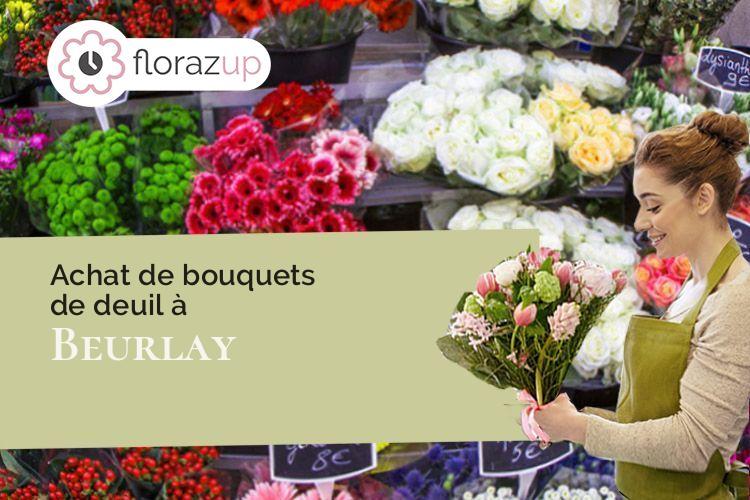 coeur de fleurs pour un décès à Beurlay (Charente-Maritime/17250)