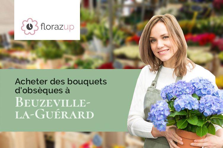 fleurs deuil pour un décès à Beuzeville-la-Guérard (Seine-Maritime/76450)