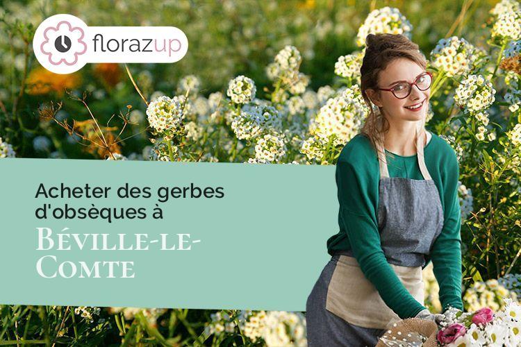 créations florales pour un deuil à Béville-le-Comte (Eure-et-Loir/28700)