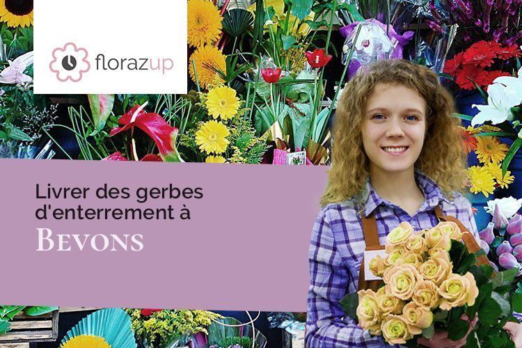 créations de fleurs pour un enterrement à Bevons (Alpes-de-Haute-Provence/04200)