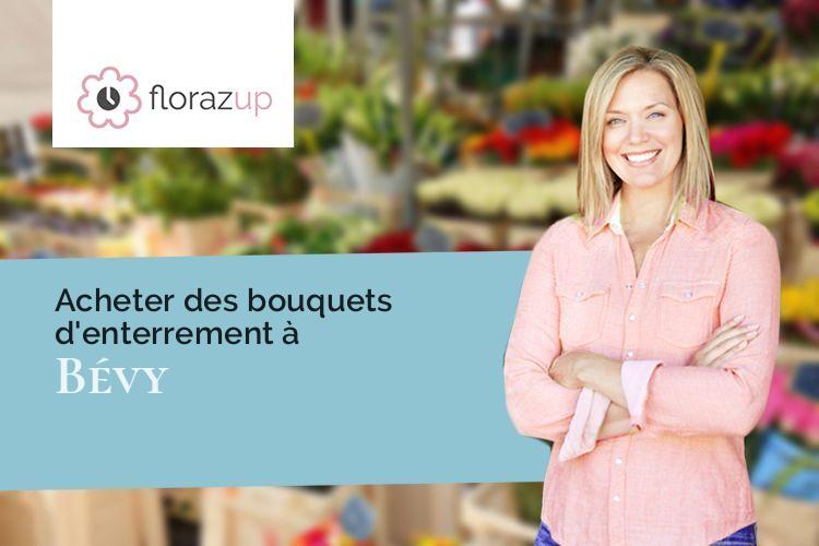 gerbes de fleurs pour un enterrement à Bévy (Côte-d'Or/21220)