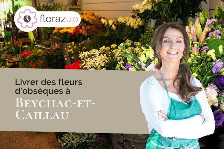 créations florales pour un décès à Beychac-et-Caillau (Gironde/33750)
