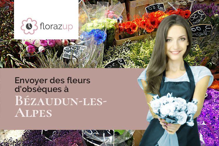 créations florales pour un deuil à Bézaudun-les-Alpes (Alpes-Maritimes/06510)