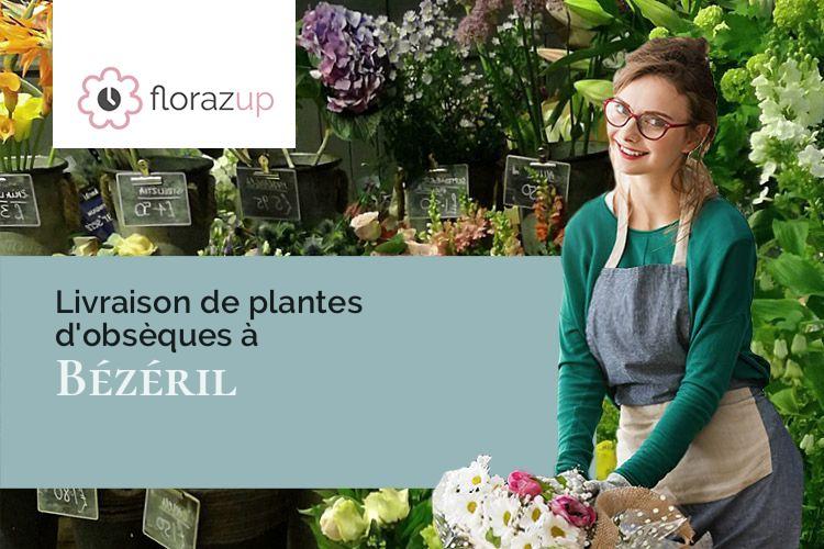 gerbes de fleurs pour un enterrement à Bézéril (Gers/32130)