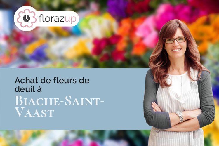 couronnes florales pour un deuil à Biache-Saint-Vaast (Pas-de-Calais/62118)