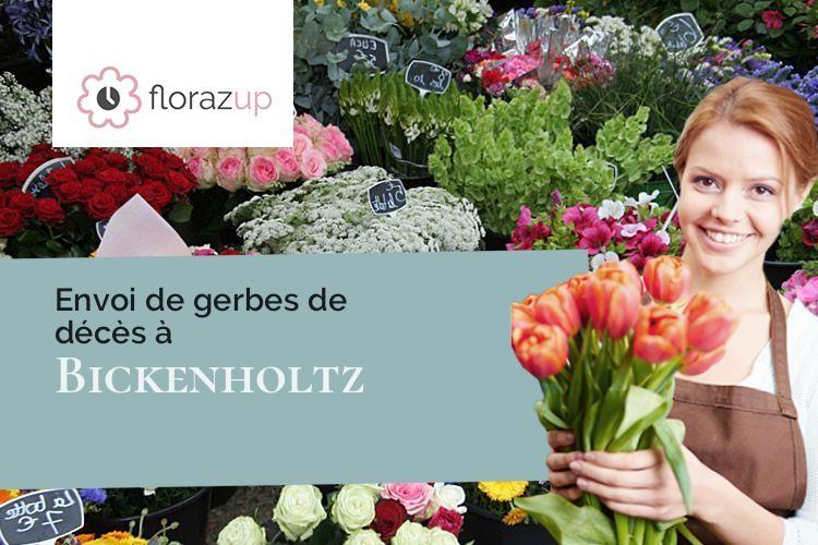 compositions de fleurs pour des funérailles à Bickenholtz (Moselle/57370)