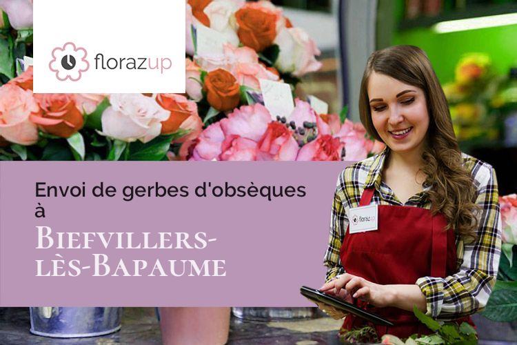 coupes de fleurs pour un enterrement à Biefvillers-lès-Bapaume (Pas-de-Calais/62450)