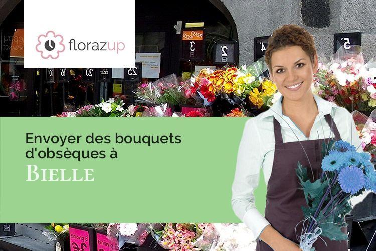 coeurs de fleurs pour des obsèques à Bielle (Pyrénées-Atlantiques/64260)