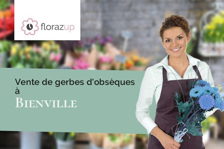 couronnes de fleurs pour un enterrement à Bienville (Oise/60200)