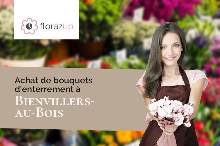 gerbes de fleurs pour un enterrement à Bienvillers-au-Bois (Pas-de-Calais/62111)