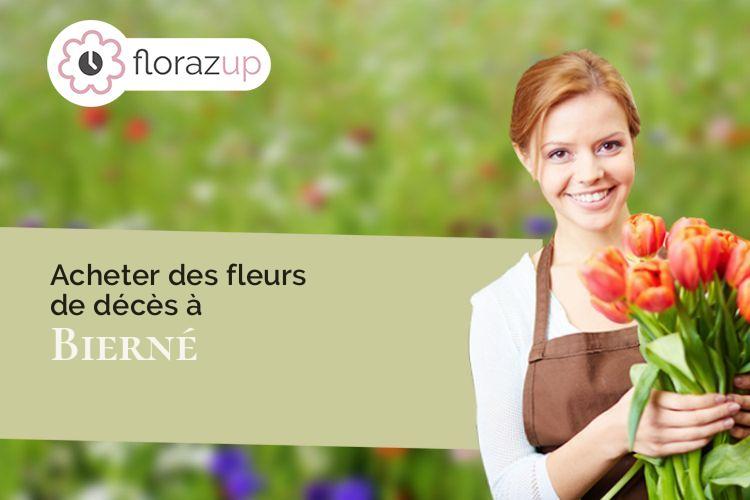 créations florales pour un deuil à Bierné (Nord/59380)