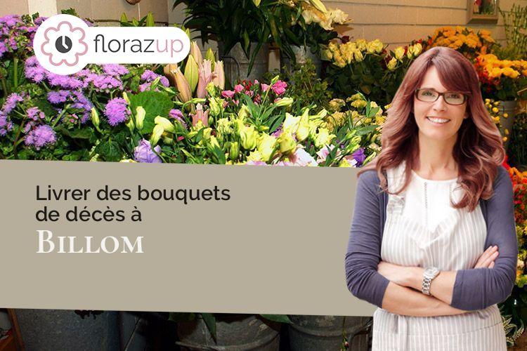 compositions de fleurs pour un décès à Billom (Puy-de-Dôme/63160)
