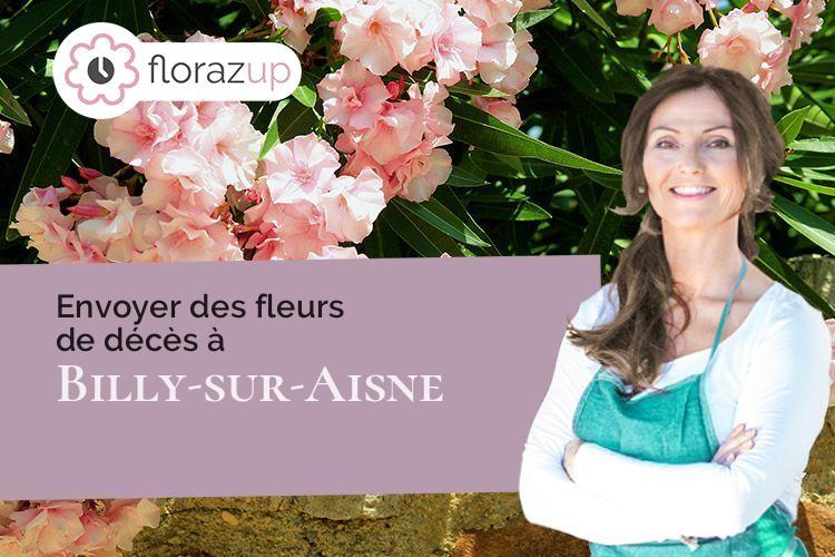 compositions florales pour un décès à Billy-sur-Aisne (Aisne/02200)