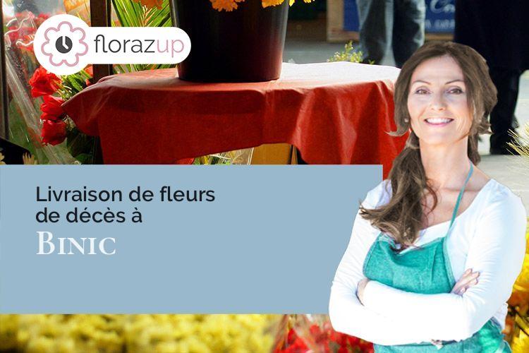 coupes de fleurs pour un décès à Binic (Côtes-d'Armor/22520)