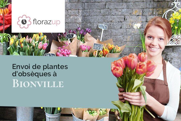 couronnes de fleurs pour des obsèques à Bionville (Meurthe-et-Moselle/54540)