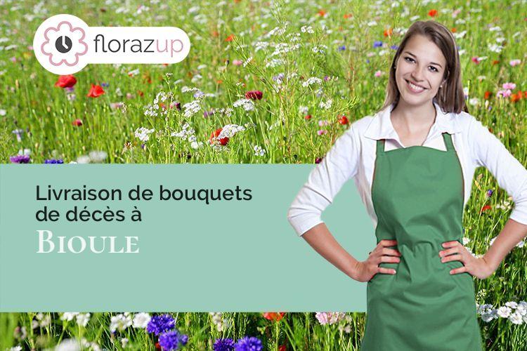 fleurs deuil pour des funérailles à Bioule (Tarn-et-Garonne/82800)