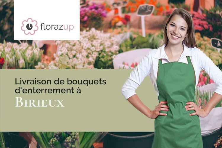 bouquets de fleurs pour un deuil à Birieux (Ain/01330)