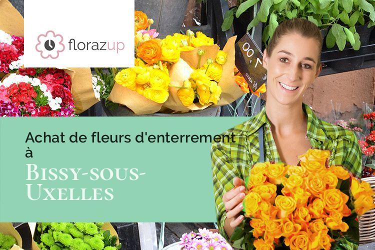 couronnes florales pour des obsèques à Bissy-sous-Uxelles (Saône-et-Loire/71460)