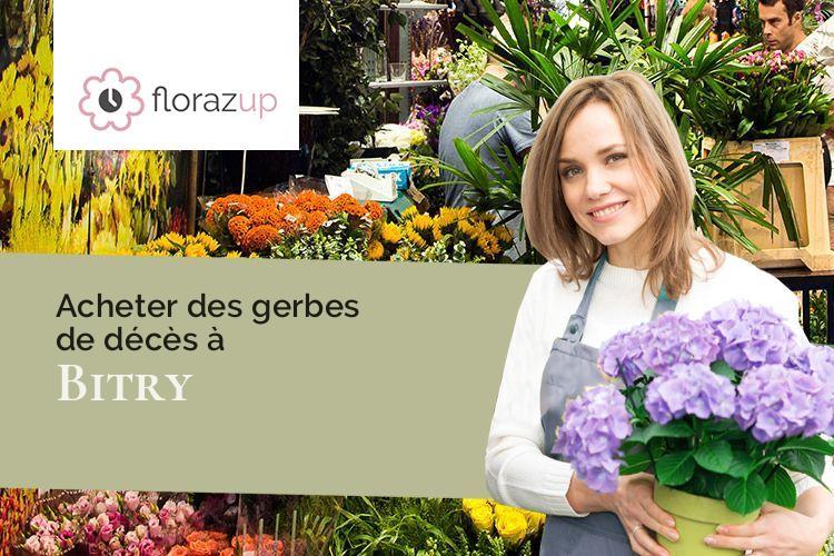 couronnes florales pour un décès à Bitry (Oise/60350)