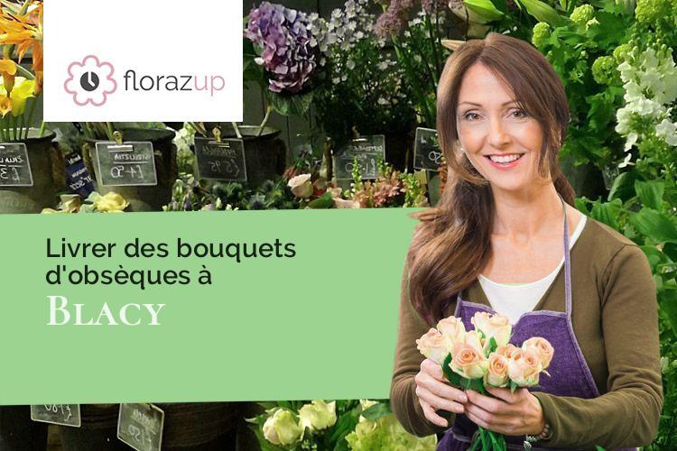 compositions de fleurs pour un enterrement à Blacy (Marne/51300)