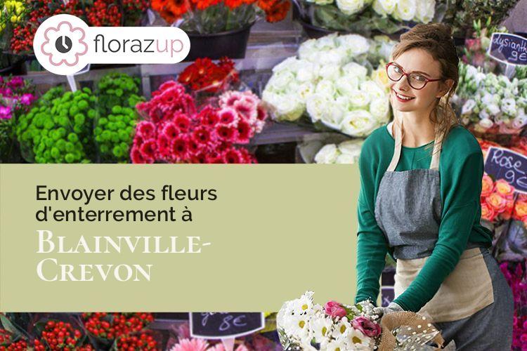 compositions de fleurs pour un deuil à Blainville-Crevon (Seine-Maritime/76116)
