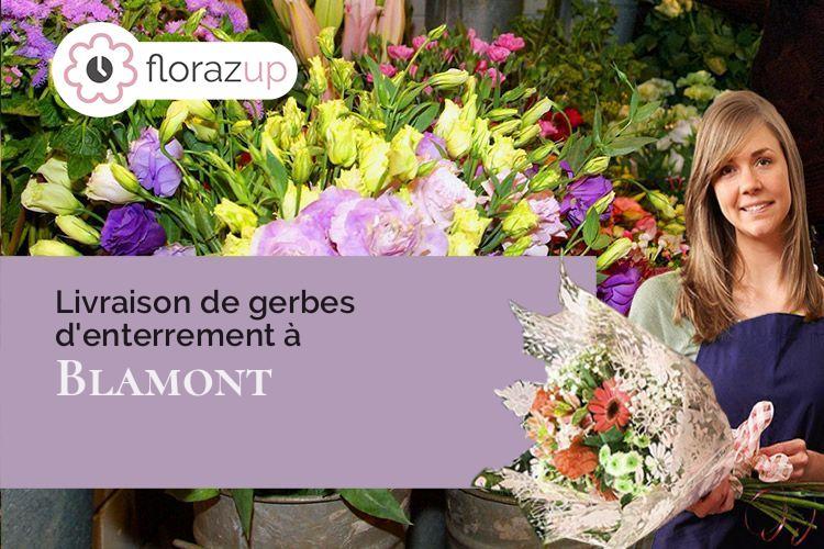 couronnes florales pour des obsèques à Blamont (Meurthe-et-Moselle/54450)