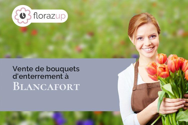 créations florales pour un décès à Blancafort (Cher/18410)