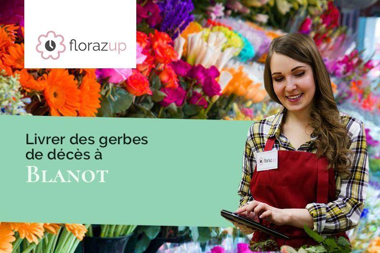 bouquets de fleurs pour un enterrement à Blanot (Saône-et-Loire/71250)