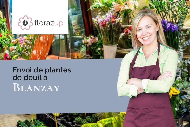 créations florales pour un décès à Blanzay (Vienne/86400)