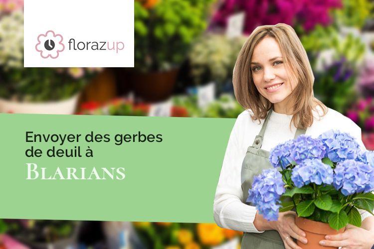 créations de fleurs pour des funérailles à Blarians (Doubs/25640)