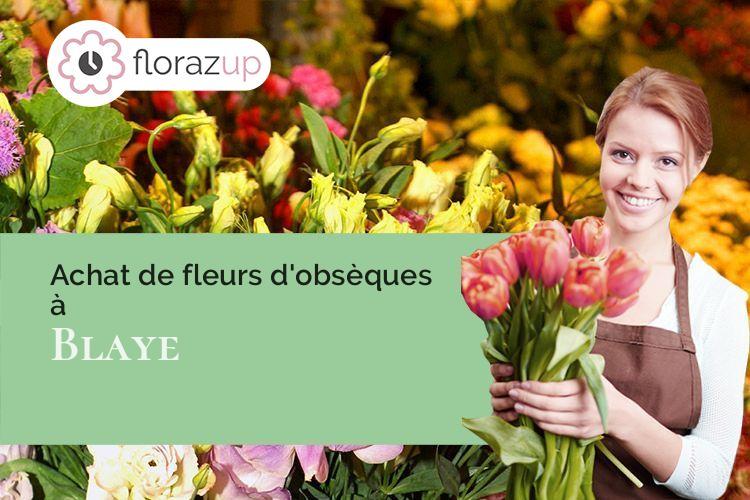 compositions florales pour des obsèques à Blaye (Gironde/33390)