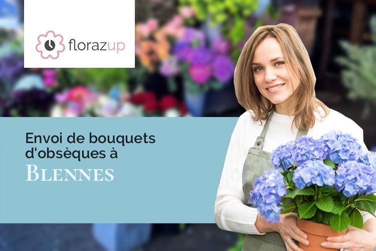 coeurs de fleurs pour un enterrement à Blennes (Seine-et-Marne/77940)