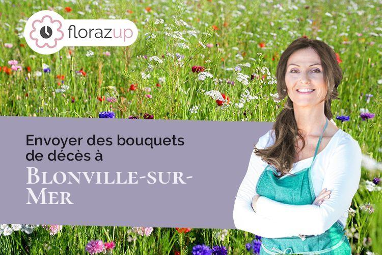 créations florales pour des obsèques à Blonville-sur-Mer (Calvados/14910)