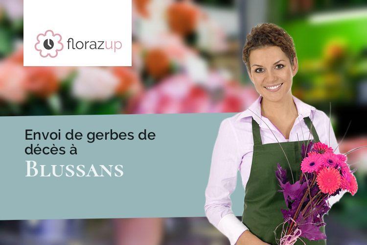 coeurs de fleurs pour un enterrement à Blussans (Doubs/25250)