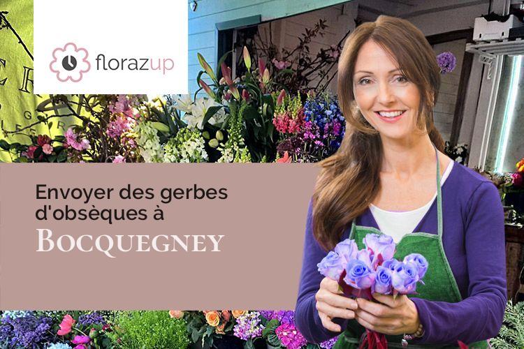 gerbes de fleurs pour un enterrement à Bocquegney (Vosges/88270)