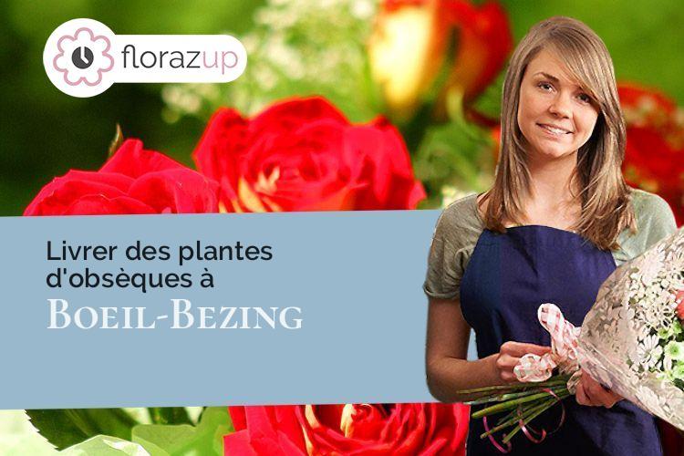 gerbes de fleurs pour des funérailles à Boeil-Bezing (Pyrénées-Atlantiques/64510)