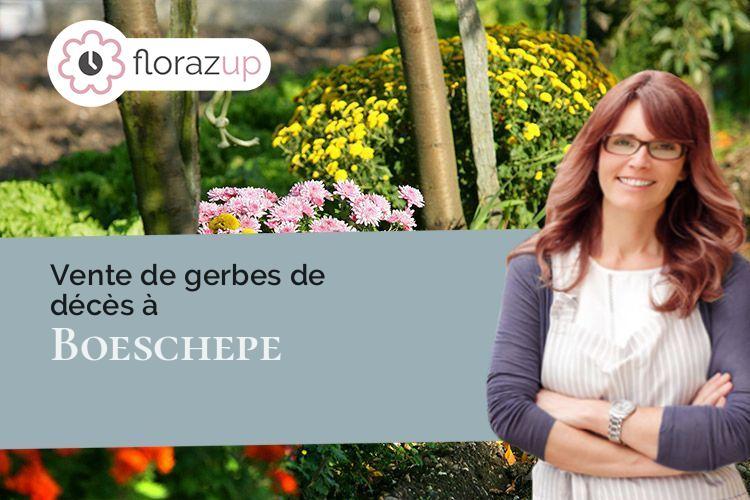 compositions de fleurs pour un décès à Boeschepe (Nord/59299)