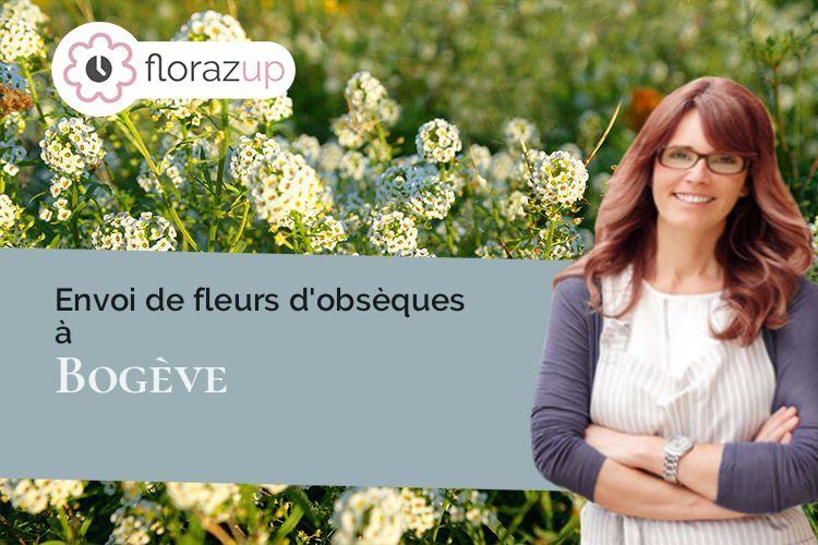 coeur de fleurs pour une crémation à Bogève (Haute-Savoie/74250)